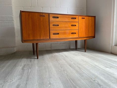 Midcentury Sideboard Vintage Teak 1960s | Vinterior Midcentury Sideboard, Mid Century Sideboard, Vintage Sideboard, Mid Century Design, Credenza, Sideboard, Cupboard, Teak, 1960s