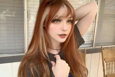 Color Block Hair, Real Happiness, Ginger Hair Color, Dyed Hair Inspiration, Pretty Hair Color, Hair Color And Cut, Hair Reference, Hair Inspiration Color, Cut My Hair