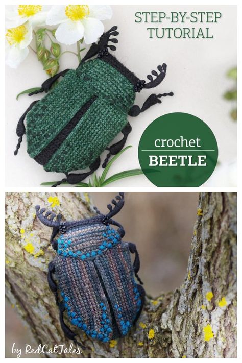 6 Awesome Insects Crochet Patterns - Page 2 of 2 Crochet Luna Moth Pattern, Insect Crochet Pattern, Beetle Crochet Pattern, Crochet Beetle Pattern Free, Beetle Sewing Pattern, Bug Crochet Pattern Free, Crochet Bug Free Pattern, Beetle Amigurumi, Weird Crochet Patterns Free