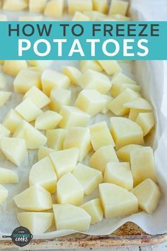 Ways To Preserve Potatoes, How To Preserve Potatoes In Freezer, How To Store Fresh Potatoes, Potato Recipes Freezable, Freezer Meals With Potatoes, Vacuum Sealing Potatoes, Ways To Freeze Potatoes, Best Way To Freeze Potatoes, Can I Freeze Potatoes