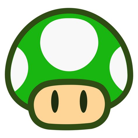 Super Mario 1-Up Mushroom Sticker. Green mushroom giving the player one extra life. Catch it! 1up Mushroom, Super Mario Characters, Arcade Art, Super Mario Bros Birthday Party, Green Mushroom, Super Mario Games, Sticker Tattoo, Super Mario Birthday Party, Mario Birthday Party