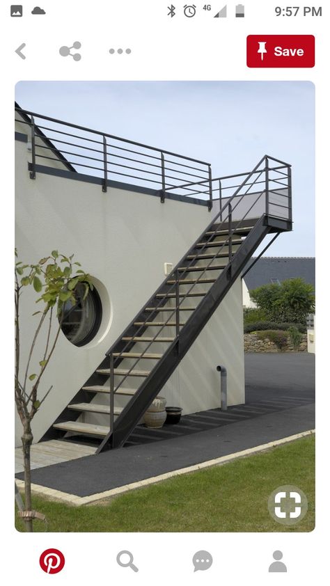 Outdoor Stair Design, Outside Stairs Design, Stair Design Ideas, درابزين السلم, Outside Stairs, درج السلم, Staircase Outdoor, Stair Design, Steel Stairs