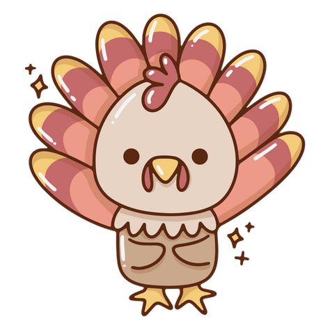 Cartoon Turkey Cute, Thanksgiving Cute Drawing, Turkey Drawing Cute, Thanksgiving Drawings Cute, Thanksgiving Drawings Easy, Cute Turkey Drawing, Thanksgiving Turkey Drawing, Thanksgiving Pfp, Turkey Doodle