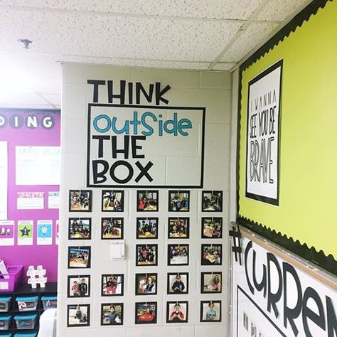 I couldn’t love our STEM wall more! The class as a whole comes to this spot to see the pics time and again. I always feel so bad having them break their creations apart, but this totally makes up for it. 😆 Can’t wait to see their faces when they notice that new pics went up! ❤️ Stem Classroom Setup, Computer Lab Posters, Stem Classroom Decor, Stem Bulletin Boards, Stem Room, Elementary Computer Lab, Picture Display Wall, Stem Wall, Computer Lab Classroom