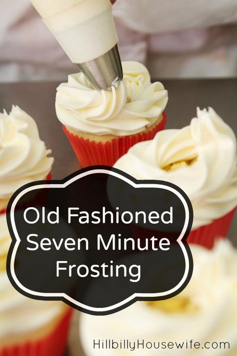 7 Minute Icing, Cupcake Creme, Seven Minute Frosting, 7 Minute Frosting, How To Cake, Homemade Frosting, Icing Frosting, Icing Tips, Frosting Recipe