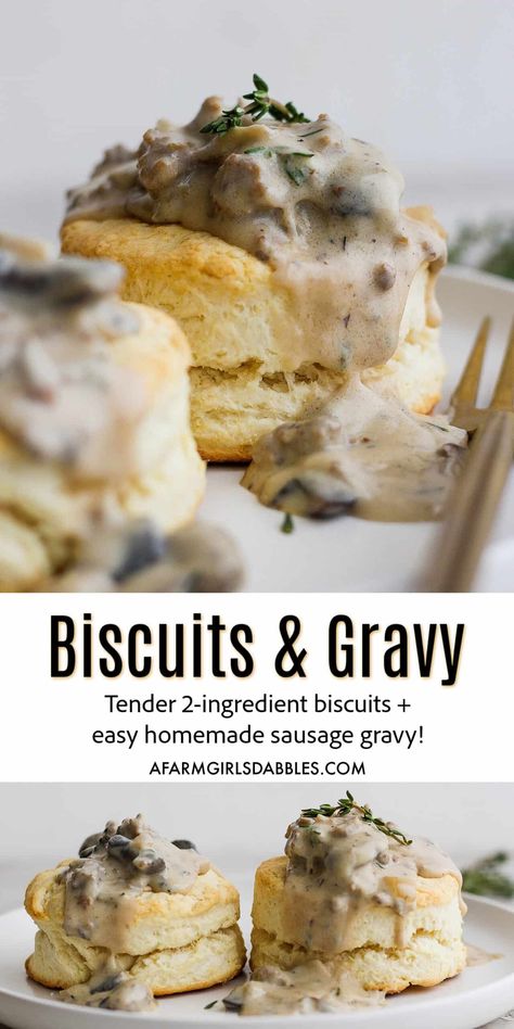 Best Sausage Gravy Recipe, Easy Sausage Gravy, Biscuits And Sausage Gravy, Biscuits And Sausage, Country Sausage Gravy, Best Biscuits And Gravy, Homemade Sausage Gravy, Sausage Gravy And Biscuits, Sausage Gravy Recipe