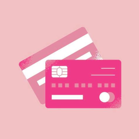 Pink Credit Card Aesthetic, Money Logo Icons, Pink Money Aesthetic, Credit Score Aesthetic, Credit Card Drawing, Notes Icons Aesthetic, Cash Icon, Pink Cash, Money Pink