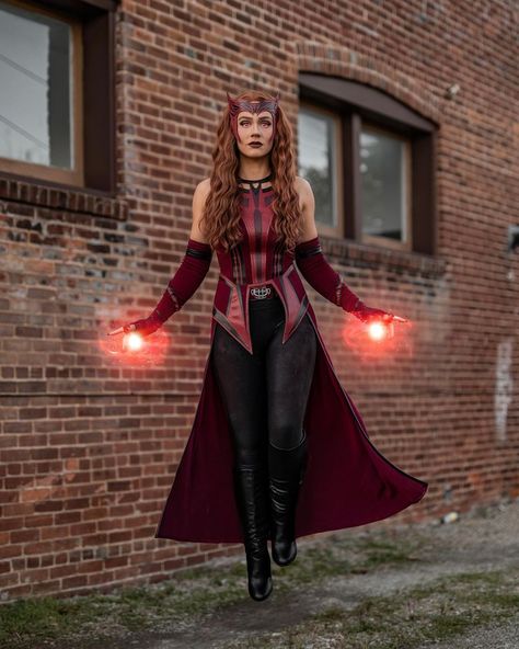 Sierra’s Instagram profile post: “Happy #NationalSuperheroDay 💥 It’s also only one week until #MultiverseOfMadness! It may be a Doctor Strange movie but we all know who the…” Doctor Stranger Movie, Scarlet Witch Costume, The Scarlet Witch, Be A Doctor, Friend Costumes, Zombie Bride, The Last 10 Years, Pet Halloween Costumes, Scary Halloween Costumes