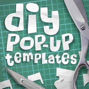 DIY Pop-up templates Diy Pop Up Book, Arte Pop Up, Diy Pop Up Cards, Tarjetas Pop Up, Pop Up Card Templates, Diy Pop, Pop Up Art, Folding Origami, Paper Engineering