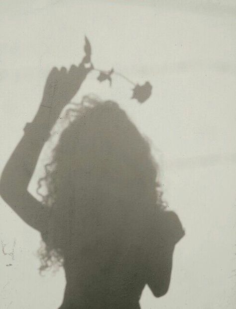 The Shadow, A Flower, The Sky, Curly Hair, A Woman, Hair