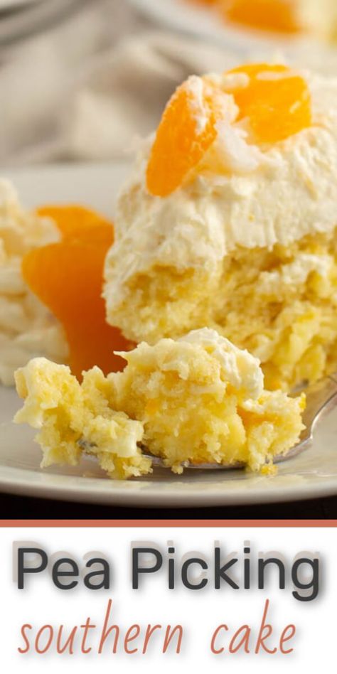 Pig Pickin Cake Recipe, Pig Pickin Cake, Pineapple Topping, Mandarin Orange Cake, Pig Pickin, Southern Cake, Sunshine Cake, Southern Desserts, Mandarin Oranges