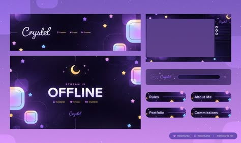 Streamer Layout Design, Twitch Streamer Aesthetic Overlay, Instagram Banner Templates, Graphic Design Banner Ideas, Overlay Ideas, Twitch Streaming Setup, Stream Design, Twitch Banner, Presentation Slides Design