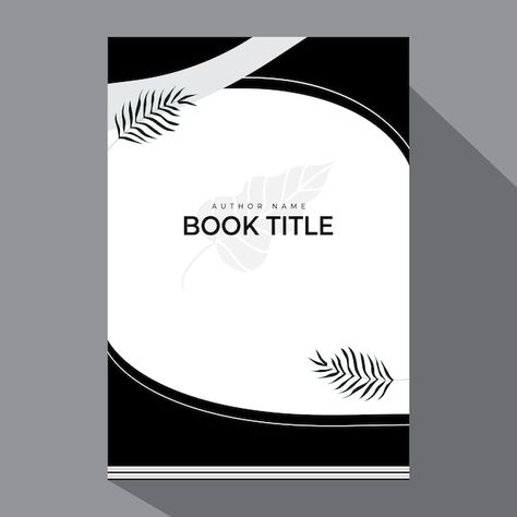 Black And White Book Cover Design, Title Cover Design, White Book Cover Design, Diary Mockup, Black And White Book Cover, Cover Notebook Design, Diary Book Cover, White Book Cover, Yoga Poster Design