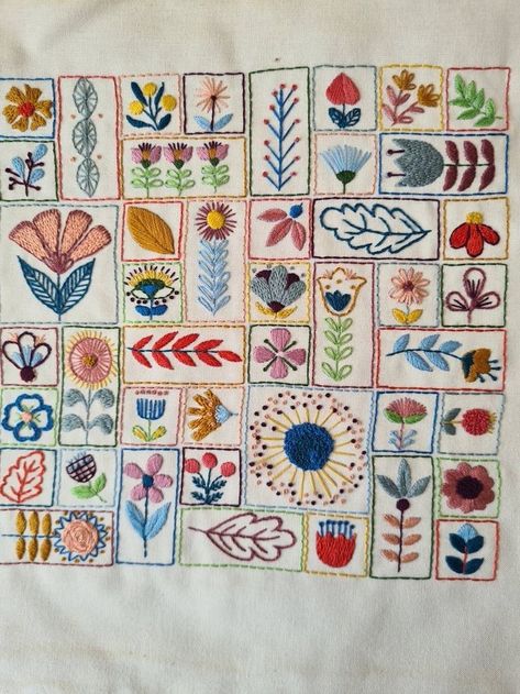 Scandinavian Folk Art Embroidery, Hand Embroidery Patterns Free Templates Folk Art, Embroidery Folk Art, Embroidery Pattern Design, Whimsical Embroidery, Folk Art Embroidery, Scandinavian Embroidery, English Embroidery, Flower Hand Embroidery