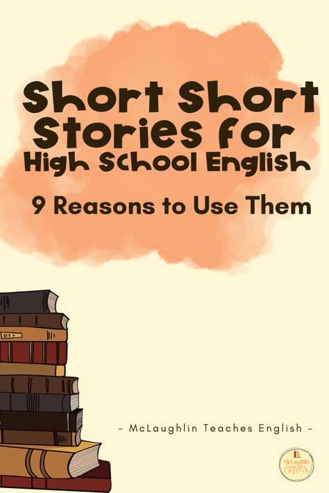 Using Micro Teaching--stories students can read in under 10 minutes--is a great way to introduce skills, techniques and so much more in high school English classes. For AP® Literature and all ELA classes 9-12. Short Story High School English, English Story Reading High Schools, Teaching Literature High School, Micro Teaching, Teaching Short Stories, Teaching American Literature, High School Literature, Mentor Sentences, Very Short Stories