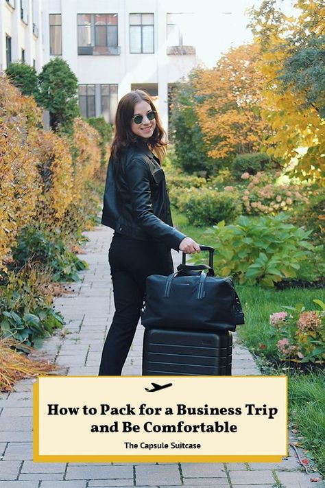 Work Travel Outfit Plane, Business Casual Plane Outfit, Business Trip Packing List Woman, Business Trip Outfits, Cute Plane Outfit, Business Travel Outfits Woman, Work Trip Packing List, Comfortable Work Outfit, Work Travel Outfit