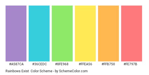 Fimo, Hexadecimal Color, Fotografi Bawah Air, Bright Color Schemes, Pantone Colour Palettes, Hex Color Palette, Pastel Color Schemes, Rainbow Palette, Chakra Colors