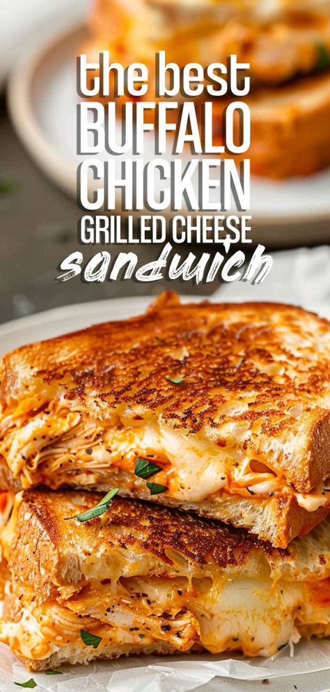 Buffalo Chicken Grilled Cheese Sandwiches [25 Minutes] – Chasety Cooked Sandwich Recipes, Buffalo Chicken Panini Recipes, Popular Sandwich Recipes, Chicken Sandwich Recipes Indian, Gourmet Toasted Cheese Sandwich, Blackstone Grilled Cheese Recipes, Grilled Sandwiches Recipes, Spicy Grilled Cheese Sandwich, Pulled Chicken Grilled Cheese