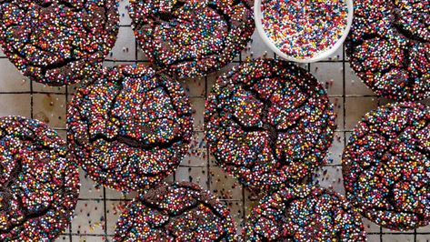 Sprinkle Sugar Cookies, Cloudy Kitchen, Rainbow Sprinkle, Fairy Bread, Chocolate Sugar Cookies, Sprinkle Cookies, Crinkle Cookies, Chocolate Sprinkles, Chocolate Icing