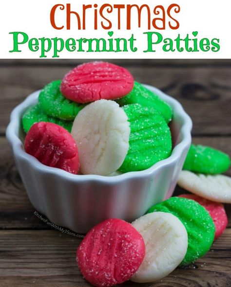 Christmas Peppermint Patties Christmas Peppermint Patties, Christmas Snack Recipes, Everyday Desserts, Peppermint Patty Recipe, Christmas Yummies, Cream Cheese Mints, Christmas Peppermint, Peppermint Brownies, Patties Recipe