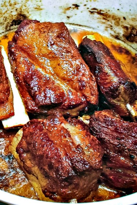 Simmering Short Ribs Recipe, Simmering Short Ribs, Beef Gnocchi, Braised Beef Short Ribs Recipe, Beef Short Ribs Recipe, Cooking Short Ribs, Braised Beef Short Ribs, Oven Meals, Beef Short Rib Recipes