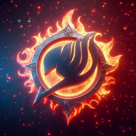 Blaze Wallpaper, Fairy Tail Symbol, Fairy Tail Logo, Fairytail Anime, Drawing Bases, Cool Symbols, Elemental Magic, Fairy Images, Fairy Tail Art