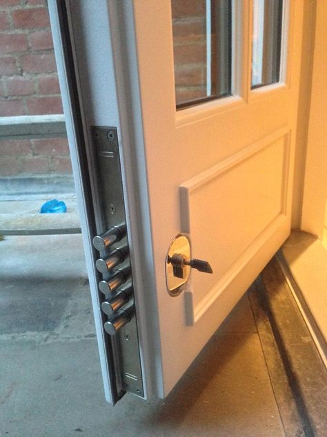 Shop Barndominium, Home Security Tips, Diy Home Security, Steel Door, Bloxburg House Ideas, Home Safety, Home Upgrades, Barndominium Ideas, Bloxburg House