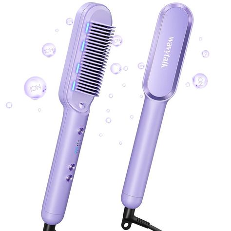 Hair Straightening Brush, Teeth Design, Hair Straightener Brush, Straightener Brush, Straightening Comb, Ceramic Flat Iron, Straighten Iron, Hair Straightening, Hair Brush Straightener