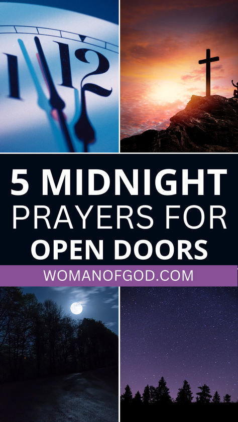 Midnight Prayers for Open Doors Powerful Midnight Prayers, Midnight Prayer, Powerful Bible Verses, Open Doors, Let God, Power Of Prayer, Christian Life, Trust God, Endless Possibilities