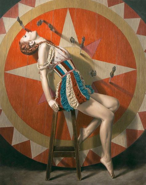 Sergio Martinez’s Oil Paintings Packed with Danger, Musicality | Hi-Fructose Magazine Circus Core, Vintage Circus Performers, Knife Thrower, Circus Decor, Steampunk Circus, Clown Stuff, Circus Vintage, Circus Aesthetic, Circus Characters