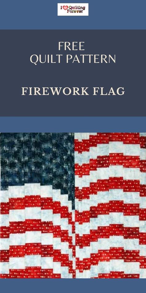 Get your Free Firework Flag Quilt Tutorial here. 500+ Free Quilt Patterns for Beginner & Expert. All Quilters can get inspired! Fireworks Quilt Pattern Free, American Flag Quilt Patterns, American Flag Quilts Ideas, Fireworks Quilt Block Pattern Free, Flag Quilts American Pattern, American Flag Quilt Pattern, American Flag Quilt Pattern Free, Red White And Blue Quilts Free Pattern, 4th Of July Quilt Patterns