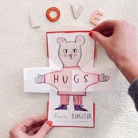 B I R G I T T A S I F on Instagram: “Sending hugs and more BIG bear HUGS to you all! ❤️ A POP—UP Bear hug! 🐻❤️ Valentine’s Day is a pretty silly commercial holiday but as my…” Hug Day, Bear Hugs, Sending Hugs, Bear Hug, Big Bear, Pop Up, On Instagram, Quick Saves, Instagram