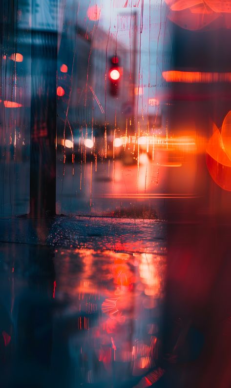 Blurred Lights Aesthetic, Traffic Light Aesthetic, Nightlight Aesthetic, Blurry City, Photography Art Book, Blurry Lights, Blurry Aesthetic, Blurred Lights, Dramatic Lighting