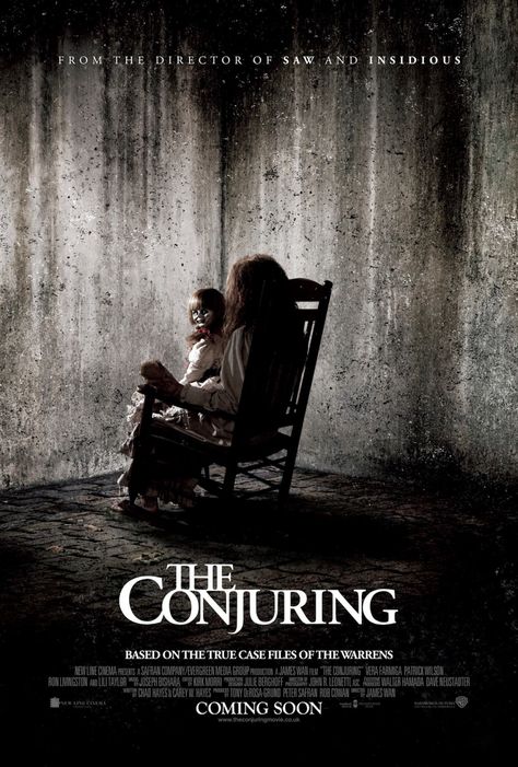 "The Conjuring" based on a true story Annabelle Horror, Scary Movies To Watch, Lorraine Warren, Mackenzie Foy, Film Horror, I Love Cinema, Joey King, Best Horror Movies, Horror Movie Posters