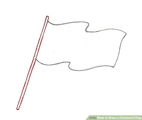 How to Draw a Checkered Flag: 5 Steps (with Pictures) - wikiHow Flag Sketch, Any Drawing, Two Dimensional Shapes, Flag Drawing, Skull Stencil, Typographic Quote, Dimensional Shapes, Checkered Flag, Scroll Saw Patterns