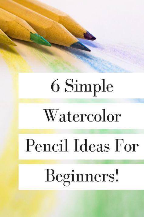 How To Use Watercolor Pencil, Watercolor Pencil For Beginners, Easy Watercolor Pencil Art, Easy Watercolor Pencils Paintings For Beginners, Watercolor Pencil Projects, Watercolor Pencil Art Lessons, How To Paint With Watercolor Pencils, Water Colored Pencil Art Easy, What To Draw With Watercolor Pencils