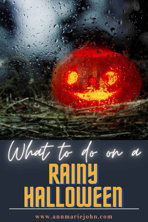 Halloween Rain, Rainy Halloween, Outdoor Halloween Parties, Easy Halloween Crafts, Trick Or Treating, Up Halloween, When It Rains, Halloween Celebration, Halloween Activities