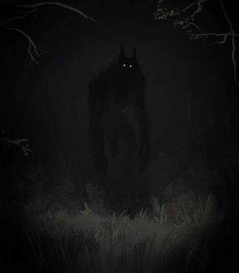 Vampire Rave, Images Terrifiantes, Werewolf Aesthetic, Dark Woods, Werewolf Art, Monster Concept Art, Fantasy Creatures Art, Scary Art, Mythical Creatures Art