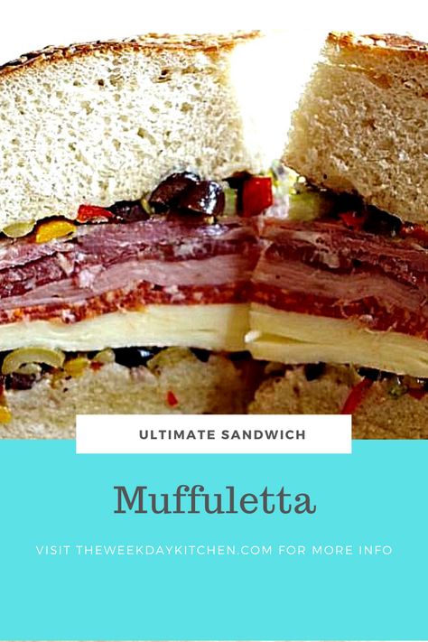 Mufulleta Sandwich, Ultimate Sandwich, Muffuletta Sandwich, Dinner Leftovers, Olive Salad, Just Eat, Just Eat It, Sourdough Starter, Online Food