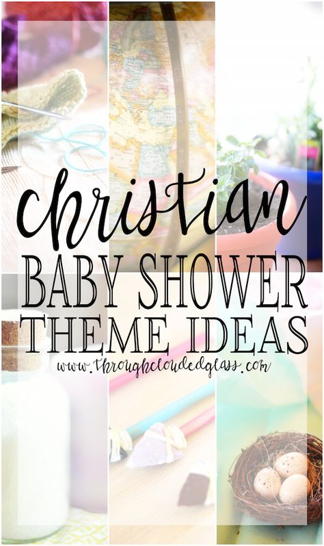 Christian Baby Shower Theme Ideas | Through Clouded Glass Blog Christian Baby Shower Themes, Christian Principles, Baby Shower Theme Ideas, Christian Baby Shower, Party Decorations Pink, Winter Shower, Baby Room Themes, Baby Blessing