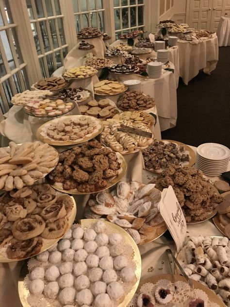 Cookie Reception, Pittsburgh Wedding Cookie Table, Cookie Bar Wedding, Cookie Table Wedding, Cookie Buffet, Italian Wedding Cookies, Cookie Display, Wedding Cookie, Dessert Bar Wedding