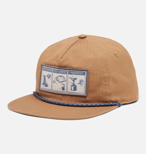 Unisex Beige This Vintage-Inspired 5-Panel Snapback Hat Was Built With Anglers And Adventurers In Mind. Flat Rimmed Hat, Music Hats, Hiking Hats, Music Hat, Ratchet Straps, Flat Brim Hat, Flat Hats, Snap Back, Columbia Sportswear