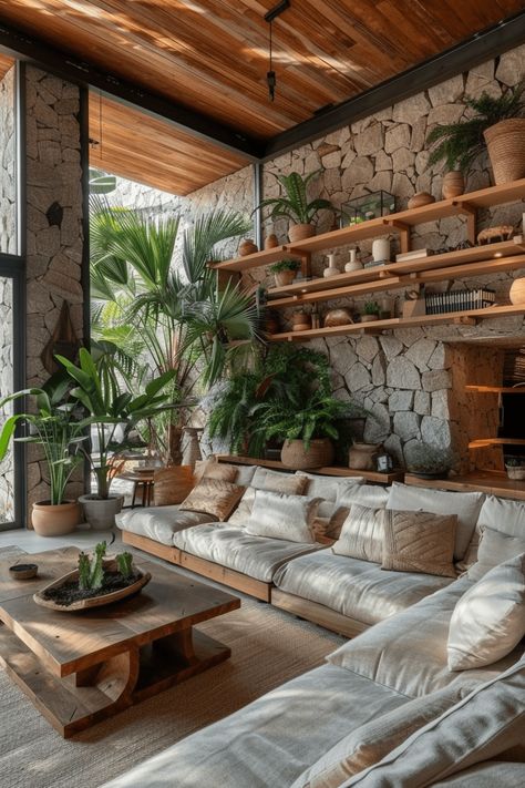 50+ Earthy Living Room Ideas to Bring Nature Indoors