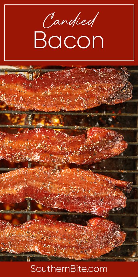 Easy Candied Bacon Candied Bacon Recipe, Pig Candy, Homestead Recipes, Bacon Dishes, Bacon Appetizers, Bacon Recipe, Candied Bacon, Salty Snacks, Great Appetizers