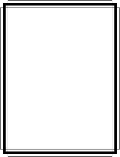 Border 6 by @Arvin61r58, simple black and white border, on @openclipart Frame Design Black And White, White Page With Border, Simple Frame Design Border, Black Borders For Project, A4 Size Paper Border Design Simple Black And White, Simple Black Border Design, Black Border Design For Project, Simple Borders For Paper Projects, Black And White Border Template