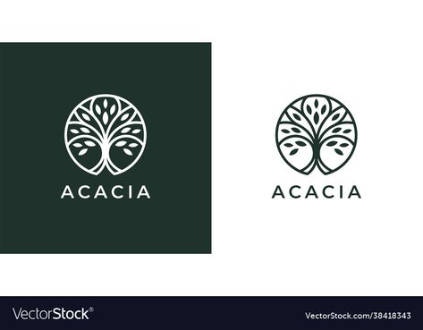 Tree Of Life Logo, Branch With Leaves, Round Garden, Icon Template, Tree Logo Design, Film Logo, Circle Logo Design, Church Logo, Tree Icon