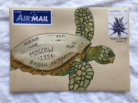 Snail Mail Inspiration, Snail Mail Art, Mail Art Envelopes, Envelope Lettering, Decorated Envelopes, Pen Pal Letters, Envelope Art, Handwritten Letters, Envelope Design