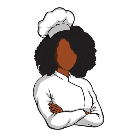 Restaurant Chef Mascot Logo Black Chef Cartoon, Female Chef Aesthetic, Female Chef Logo, Homade Face Mask, Blue Bathrooms, Pastry Logo, Black Chef, Purple Background Images, Cartoon Chef