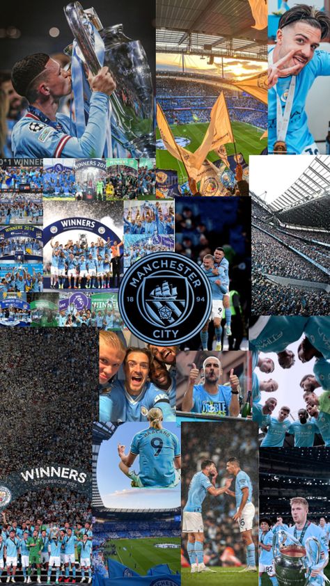 Man City Team, Manchester City Logo, Best Soccer Shoes, Soccer Backgrounds, Manchester City Wallpaper, Uefa Super Cup, Cute Football Players, Legends Football, Soccer Inspiration