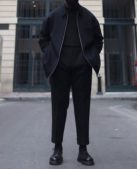 Clothes Fashion Outfits, Oceans Twelve, Menswear Outfits, Black Outfit Ideas, Black Outfit Men, Street Style Fall, Classy Outfits Men, Mens Casual Dress Outfits, Guys Clothing Styles